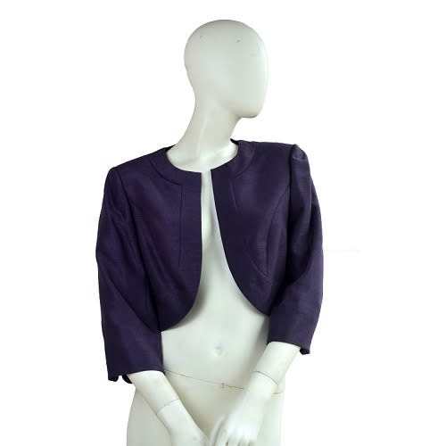 Jacques Vert Women Purple Bolero Quarter sleeved Jacket Konga Online Shopping