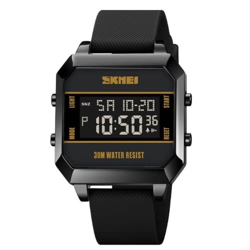 Skmei Silicon Strap Waterproof Black Men s Wrist Watch Konga Online Shopping