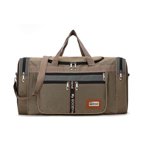 Foldable Duffle Bag Durable Waterproof Sports Bag Khaki Konga Online Shopping