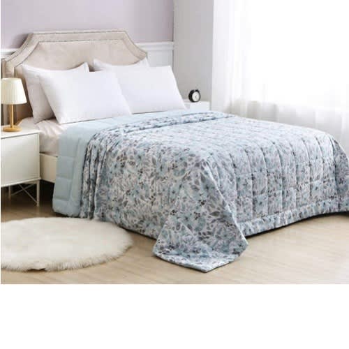 Charisma Reversible Down Alternative Blanket Floral Blue 114 X 100 Konga Online Shopping