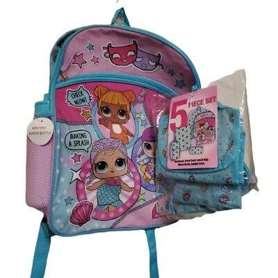 Lol 5 piece backpack set 2025
