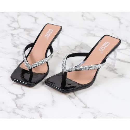 Ladies slippers with heel shop