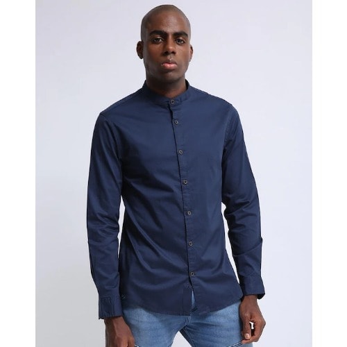 Collarless dress shirt near me shop