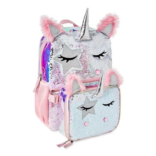 Wonder Nation Girls School Backpack With Lunch Bag Unicorn Konga Online Shopping