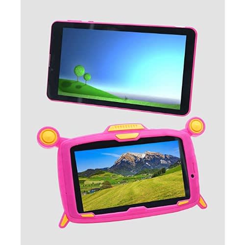 KT3 5G Android Tablet For Kids - 7" - 64GB ROM - 4GB RAM - Dual Sim - 5000mAh - Pink