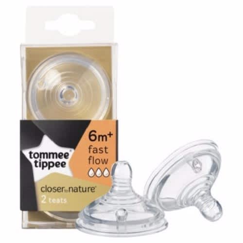 Tommee Tippee Closer To Nature 2 Fast Flow Bottle Teats 6m Konga Online Shopping