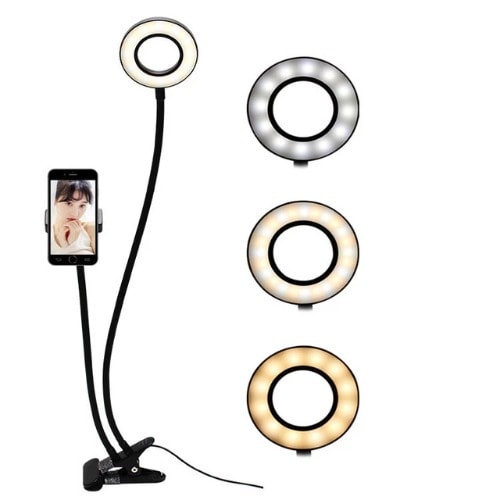 Ring Lights With Phone Holder Selfie Portable Phone Holder With