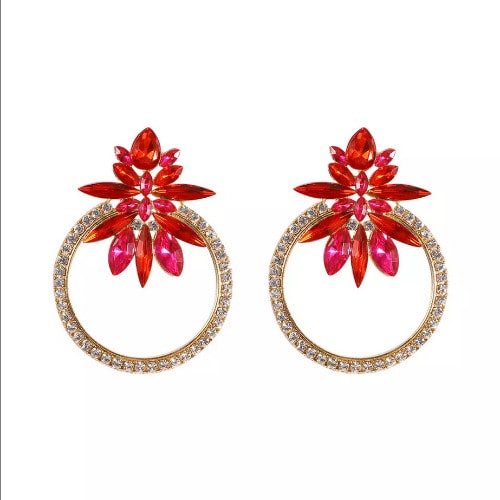 Chic Fashion Earrings Red Konga Online Shopping