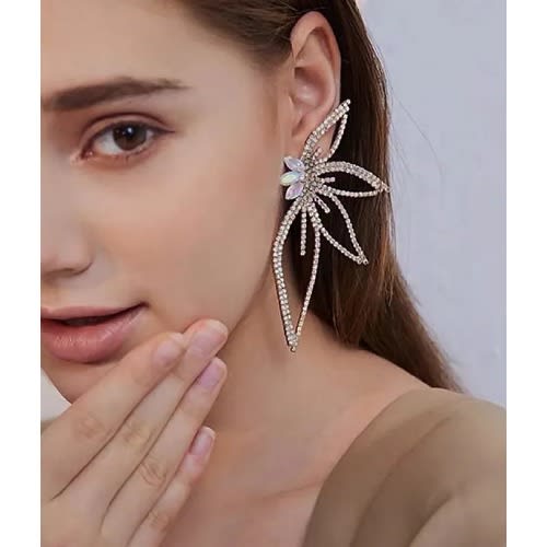 Wing statement earrings deals