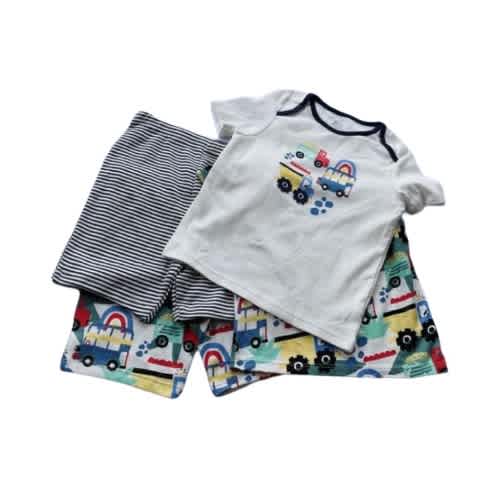 F F 4 Piece Cars Plain Pattern Boys Pyjamas Set Konga Online Shopping