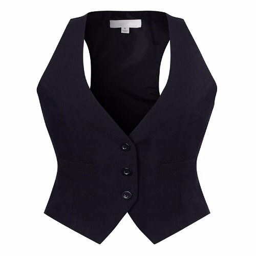 Ladies 3 Buttons Waistcoat Jacket Black Konga Online Shopping