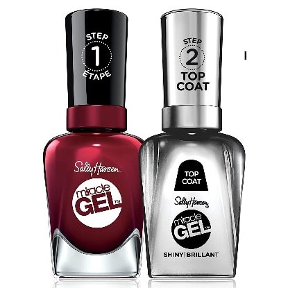 Sally Hansen Miracle Gel Nail Polish Liquid Bordeaux Glow 940 0.5 Fl. Oz X 2 Counts Konga Online Shopping