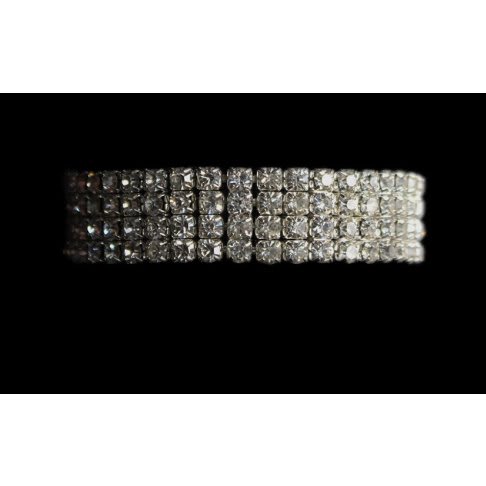 Silver rhinestone bracelet online