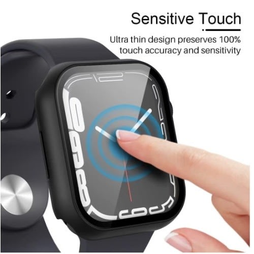 Full Tempered Glass Screen Protective Case For Iwatch 45mm Konga Online Shopping