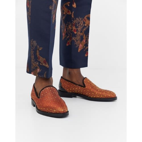 Mens brocade loafers on sale