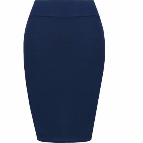 Navy bodycon skirt cheap