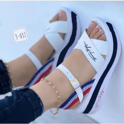 Low Wedge Sandal White Konga Online Shopping