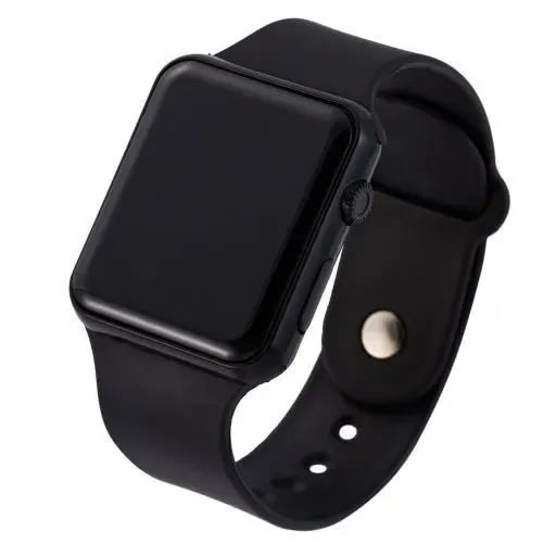 Black digital wrist watch online