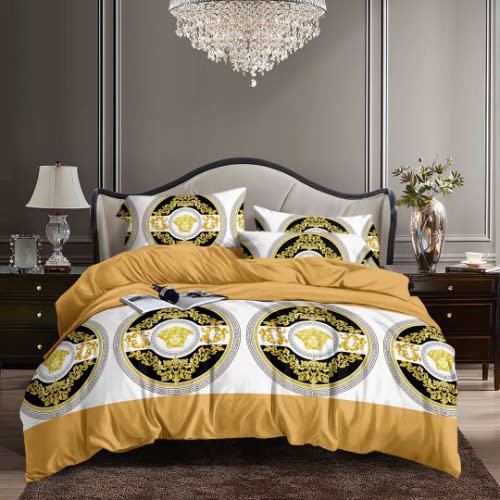 Bed Sheet And Four Pillowcases Versace Inspired Konga Online Shopping