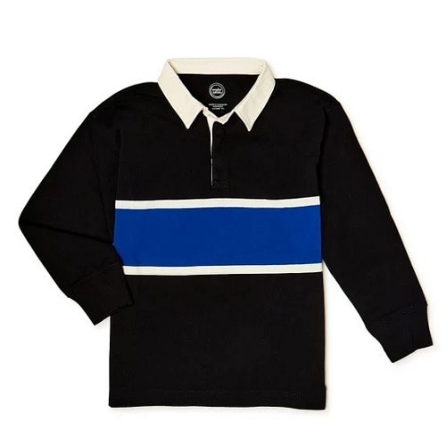Wonder Nation Boys Rugby Polo Shirt Blue Black Konga Online Shopping