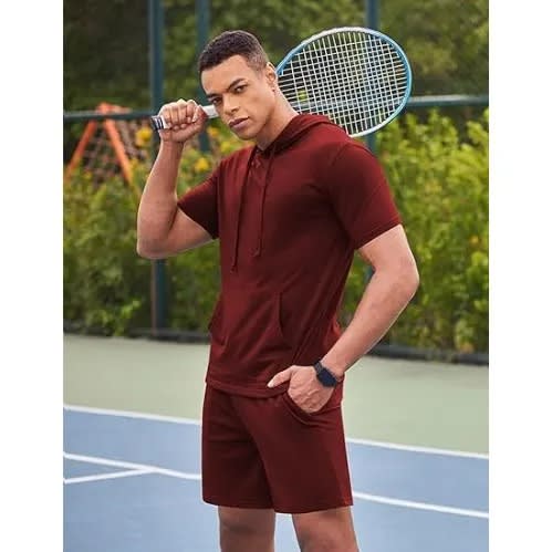 Fashion House Athletic Sweatsuit And Shorts Wine Konga Online Shopping