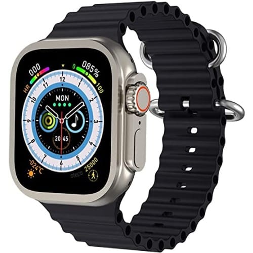 Ultra 8 Smart Watch For Android iPhone Black Konga Online Shopping