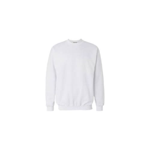Plain Round Neck Sweatshirt White Konga Online Shopping