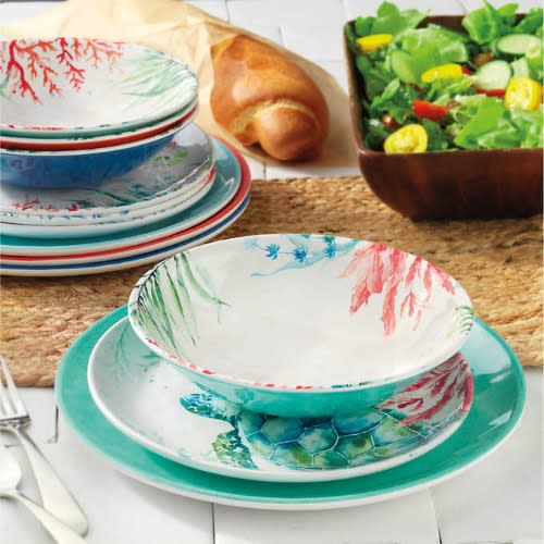 Sea Life Melamine Dinnerware Set 12 Pieces Konga Online Shopping