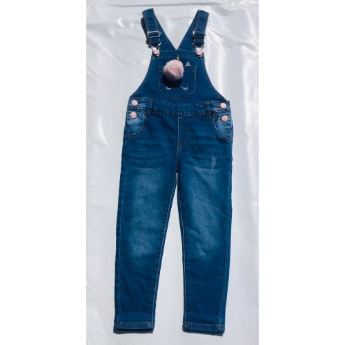 Denim Co Girls Blue Denim Unicorn Dungarees Konga Online Shopping
