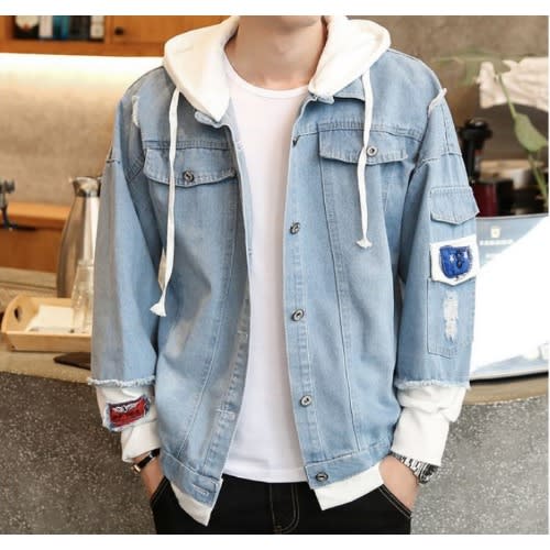 Men Jeans Denim Hoodie Jacket Konga Online Shopping