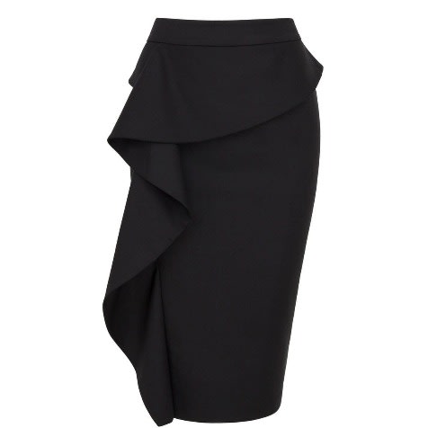 Peplum frill skirt top