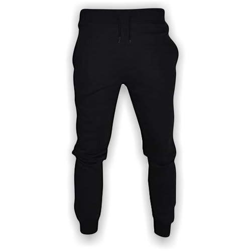 Black plain joggers store