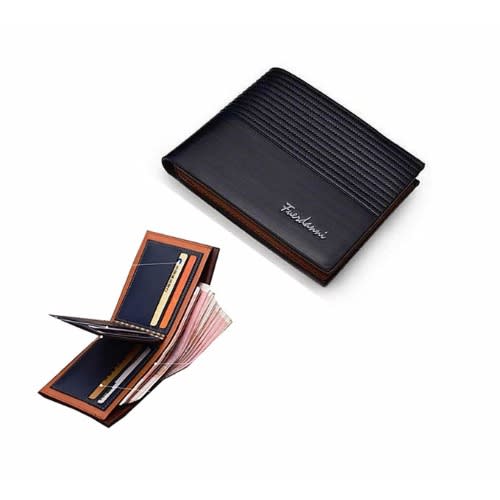 Fuerdanni Leather Men s Wallet And Multiple Card Slots Black Konga Online Shopping