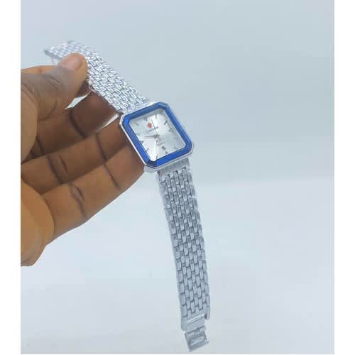 Square Luxe Silver Women s Wrist Watch Konga Online Shopping