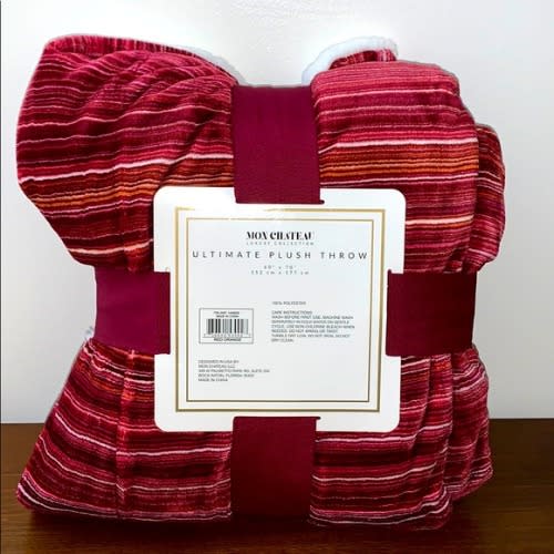 Mon Chateau Ultimate Plush Throw 60x70 Red Orange Konga Online Shopping