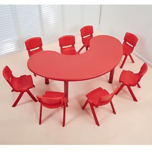 Half moon preschool table new arrivals