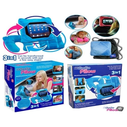 Gogo Pillow 3 in 1 Travel Pillow Neck Pillow Tablet Holder Blue Konga Online Shopping
