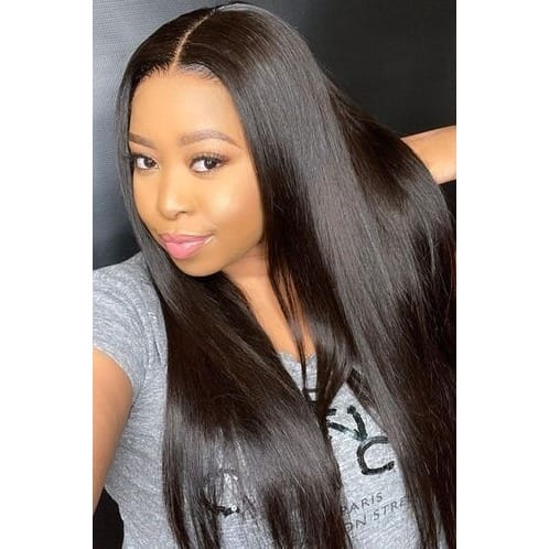 Human Hair Straight Wig With Closure Natural Color Konga Online Shopping