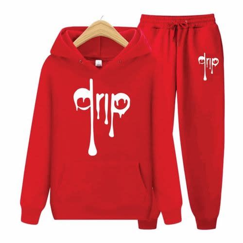 Comfy Hoodie Joggers Red With White Print Konga Online Shopping