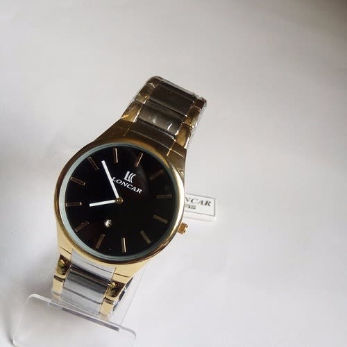 Loncar Men s Dual Tonne Bracelet Watch Gold Konga Online Shopping