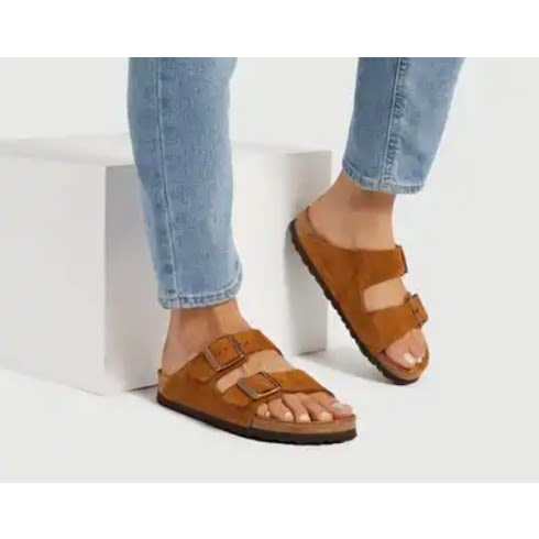 Suede slides hotsell
