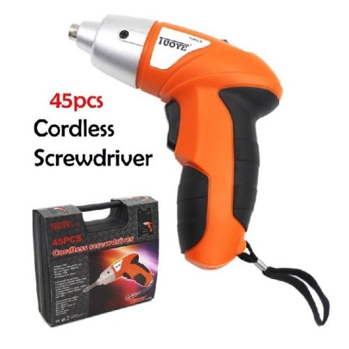 Tuoye cordless screwdriver 45pcs set clearance
