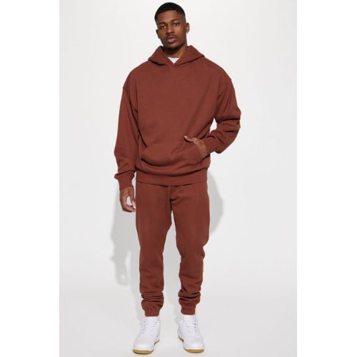 JAOP Oversized Hoodie And Joggers dark Brown Konga Online Shopping