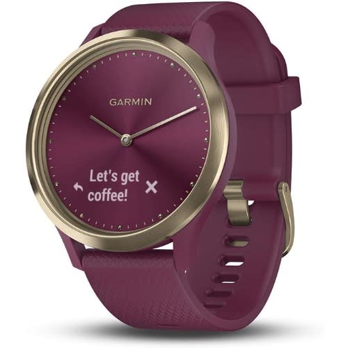 Garmin Vivomove Hr Sport Hybrid Smartwatch With Heart Rate Monitor Merlot gold Konga Online Shopping