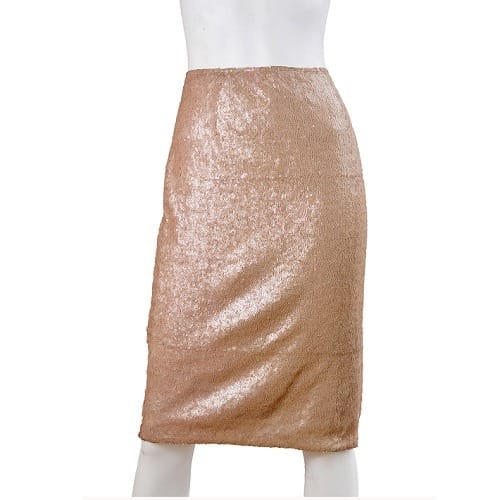 Gold sequin pencil skirt plus size sales