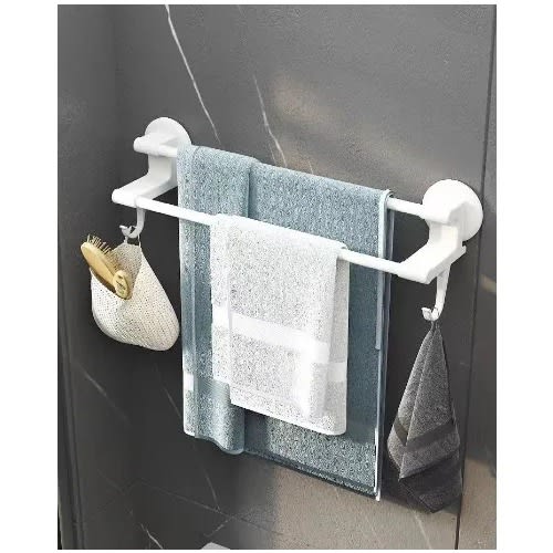 Double Pole Towel Rack With Hooks White Konga Online Shopping