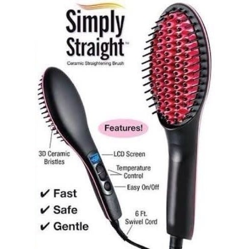 Simple Straight Ceramic Hair Brush Konga Online Shopping