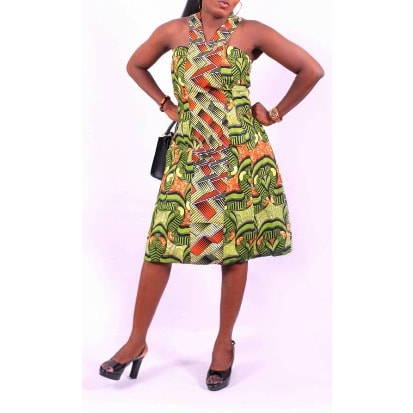 Halter neck ankara styles store