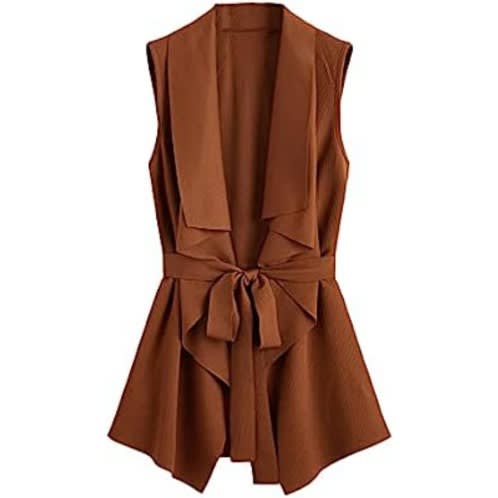 Women s Waterfall Kimono Jacket Brown Konga Online Shopping