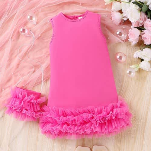 Dress Shop Dress For Girls With Bag 4 7 Years Konga Online Shopping